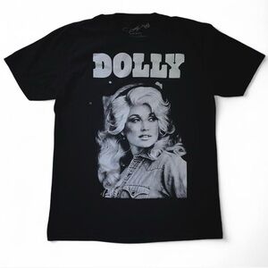 Vintage Men’s Dolly Parton Black Graphic T-Shirt Size Medium (38-40)